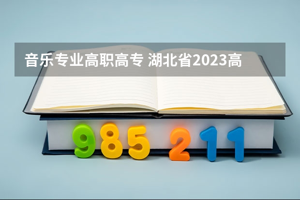 音乐专业高职高专 湖北省2023高职高专投档线