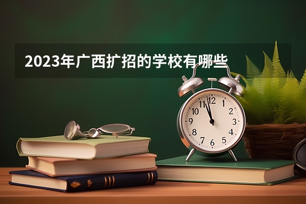 2023年广西扩招的学校有哪些