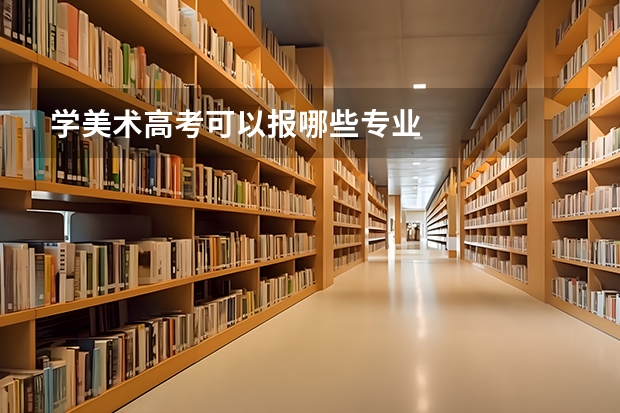 学美术高考可以报哪些专业