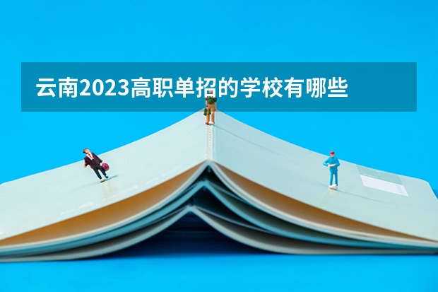 云南2023高职单招的学校有哪些