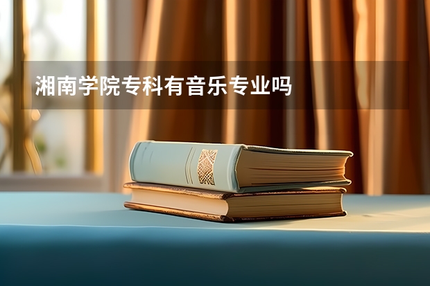 湘南学院专科有音乐专业吗